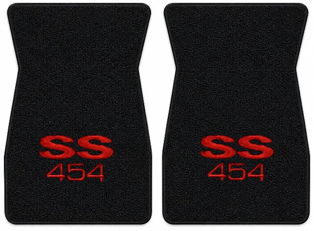 1973 Chevy El Camino Loop Floor Mats with Embroidered Logo Choices - 2-Piece - product details image 5