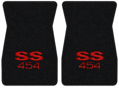 1973 Chevy El Camino Loop Floor Mats with Embroidered Logo Choices - 2-Piece - product details image 5