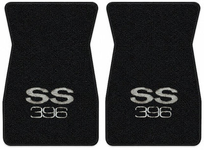 1973 Chevy El Camino Loop Floor Mats with Embroidered Logo Choices - 2-Piece - product details image 6