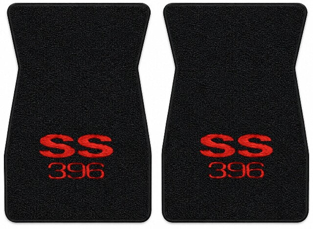 1973 Chevy El Camino Loop Floor Mats with Embroidered Logo Choices - 2-Piece - product details image 7