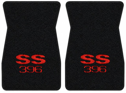 1973 Chevy El Camino Loop Floor Mats with Embroidered Logo Choices - 2-Piece - product details image 7