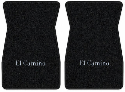 1973 Chevy El Camino Loop Floor Mats with Embroidered Logo Choices - 2-Piece - product details image 8