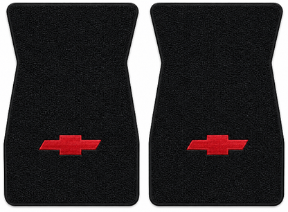 1973 Chevy El Camino Loop Floor Mats with Embroidered Logo Choices - 2-Piece - product details image 2
