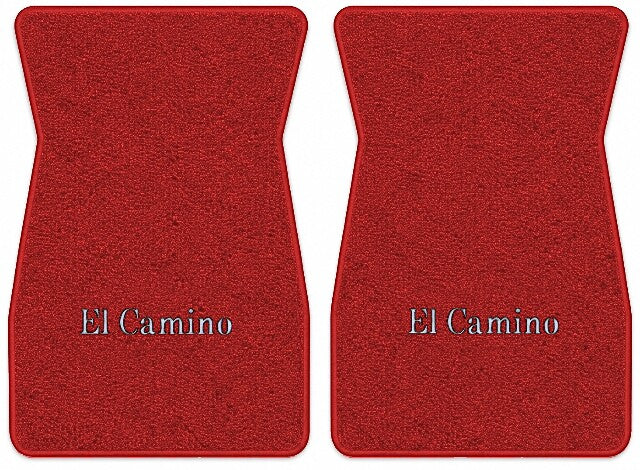 1973 Chevy El Camino Loop Floor Mats with Embroidered Logo Choices - 2-Piece - product image