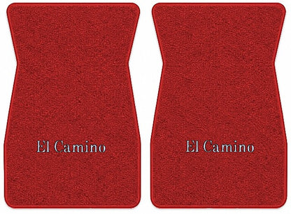 1973 Chevy El Camino Loop Floor Mats with Embroidered Logo Choices - 2-Piece - product image