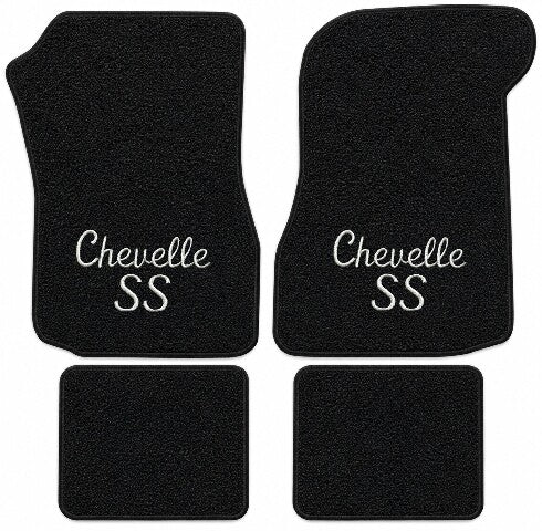 1973 Chevy Chevelle Loop Floor Mats with Embroidered Logo Choices - 4-Piece - product details image 3