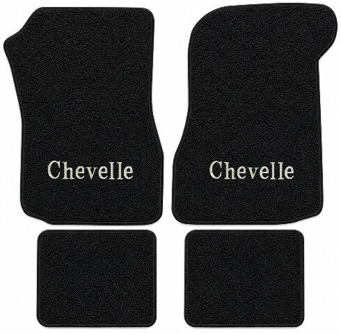1973 Chevy Chevelle Loop Floor Mats with Embroidered Logo Choices - 4-Piece - product details image 7