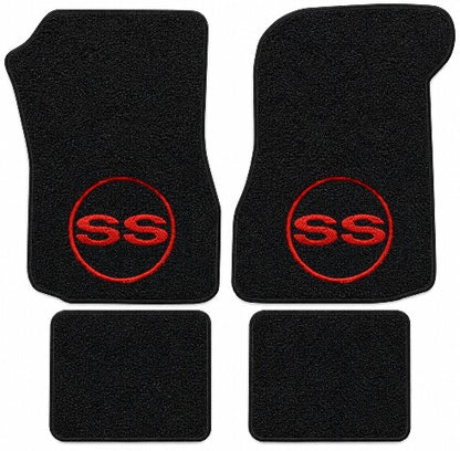 1973 Chevy Chevelle Loop Floor Mats with Embroidered Logo Choices - 4-Piece - product details image 24
