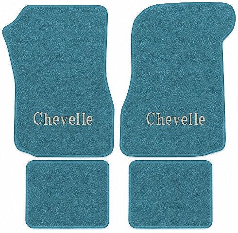 1973 Chevy Chevelle Loop Floor Mats with Embroidered Logo Choices - 4-Piece - product details image 16