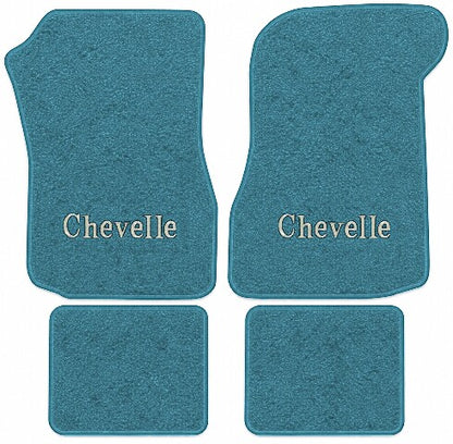 1973 Chevy Chevelle Loop Floor Mats with Embroidered Logo Choices - 4-Piece - product details image 16