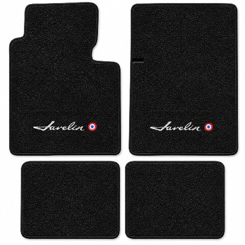 1970-1974 American Motors Javelin Cutpile Floor Mats with Embroidered Logo Choices - 4-Piece - product details image 3