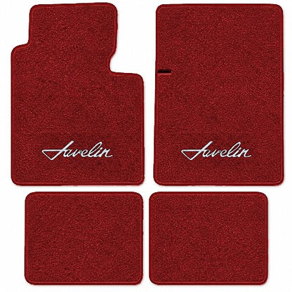 1970-1974 American Motors Javelin Cutpile Floor Mats with Embroidered Logo Choices - 4-Piece - product image