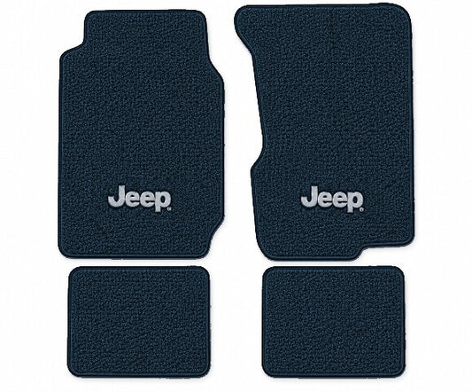 1973 Jeep Wagoneer Loop Floor Mats with Embroidered Logo Choices - 4-Piece - product image