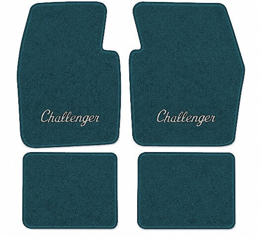 1974 Dodge Challenger Cutpile Floor Mats with Embroidered Logo Choices - 4-Piece - product image