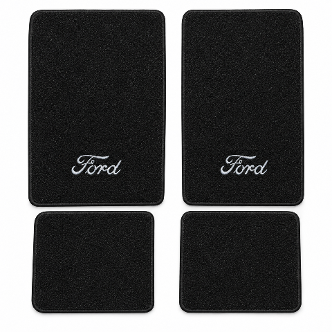 1974-1977 Ford Bronco Cutpile Floor Mats with Embroidered Logo Choices - 4-Piece - product details image 2