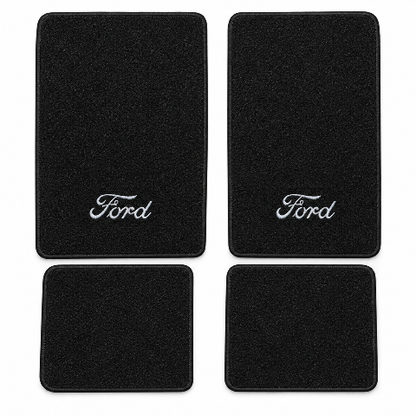 1974-1977 Ford Bronco Cutpile Floor Mats with Embroidered Logo Choices - 4-Piece - product details image 2