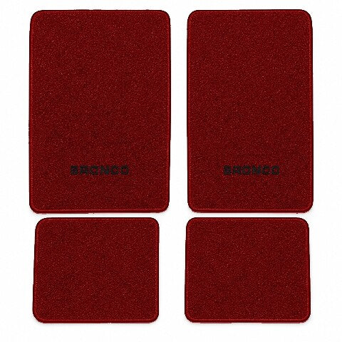 1974-1977 Ford Bronco Cutpile Floor Mats with Embroidered Logo Choices - 4-Piece - product image