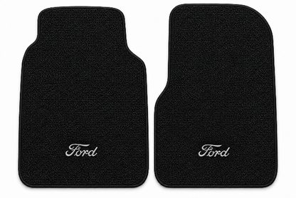 1973 Ford F-100 Loop Floor Mats with Embroidered Logo Choices - 2-Piece - product details image 2