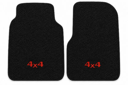 1973 Ford F-100 Loop Floor Mats with Embroidered Logo Choices - 2-Piece - product details image 3