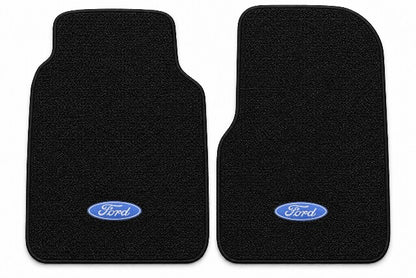 1973 Ford F-100 Loop Floor Mats with Embroidered Logo Choices - 2-Piece - product details image 4