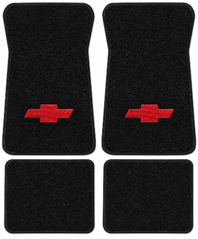 1974-1976 Chevy Impala Cutpile Floor Mats with Embroidered Logo Choices - 4-Piece - product details image 2