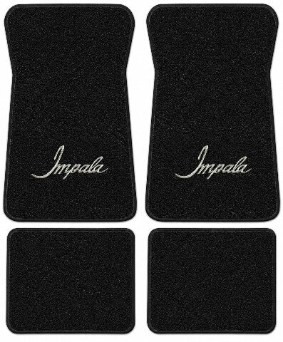 1974-1976 Chevy Impala Cutpile Floor Mats with Embroidered Logo Choices - 4-Piece - product details image 11