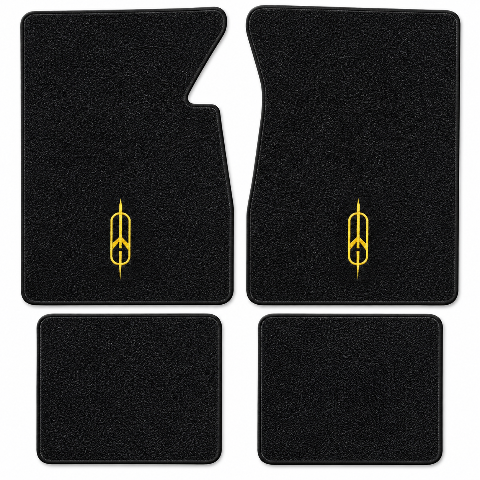 1974-1976 Oldsmobile 98 Cutpile Floor Mats with Embroidered Logo Choices - 4-Piece - product details image 2