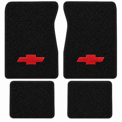 1971-1972 Chevy C10 Suburban Loop Floor Mats with Embroidered Logo Choices - 4-Piece - product details image 2