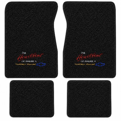 1971-1972 Chevy C10 Suburban Loop Floor Mats with Embroidered Logo Choices - 4-Piece - product details image 5