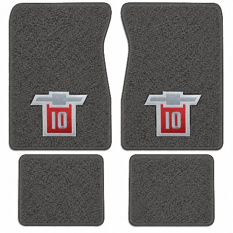 1971-1972 Chevy C10 Suburban Loop Floor Mats with Embroidered Logo Choices - 4-Piece - product image