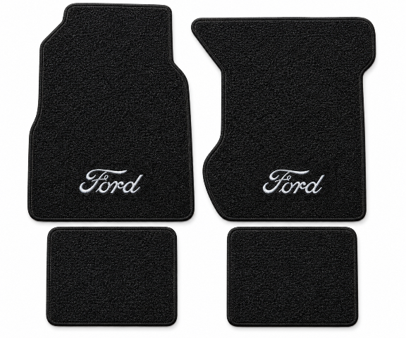 1969-1973 Ford LTD Loop Floor Mats with Embroidered Logo Choices - 4-Piece - product details image 2