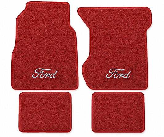 1969-1973 Ford LTD Loop Floor Mats with Embroidered Logo Choices - 4-Piece - product image