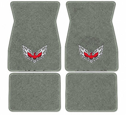 1974-1981 Pontiac Firebird Cutpile Floor Mats with Embroidered Logo Choices - 4-Piece - product image