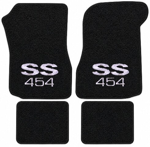 1973 Chevy Monte Carlo Loop Floor Mats with Embroidered Logo Choices - 4-Piece - product details image 5