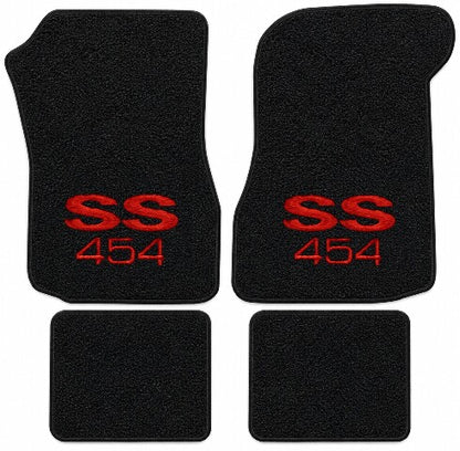 1973 Chevy Monte Carlo Loop Floor Mats with Embroidered Logo Choices - 4-Piece - product details image 6