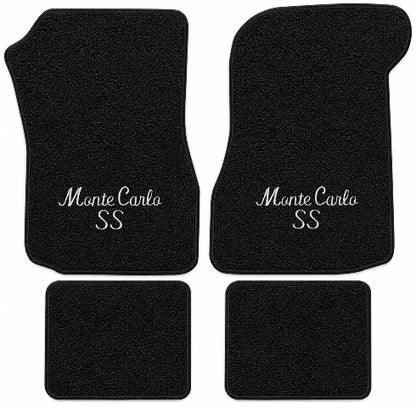 1973 Chevy Monte Carlo Loop Floor Mats with Embroidered Logo Choices - 4-Piece - product details image 17