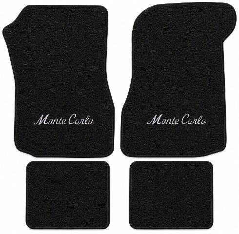 1973 Chevy Monte Carlo Loop Floor Mats with Embroidered Logo Choices - 4-Piece - product details image 18