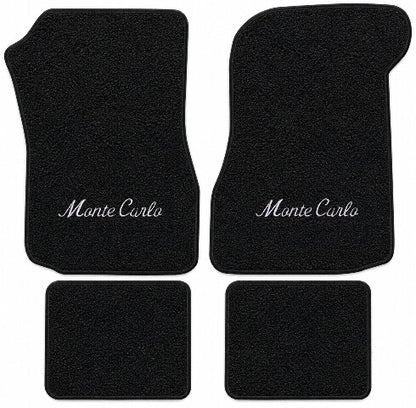 1973 Chevy Monte Carlo Loop Floor Mats with Embroidered Logo Choices - 4-Piece - product details image 18