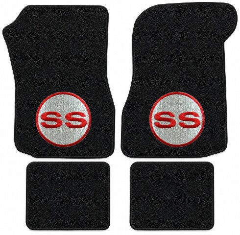 1973 Chevy Monte Carlo Loop Floor Mats with Embroidered Logo Choices - 4-Piece - product details image 21