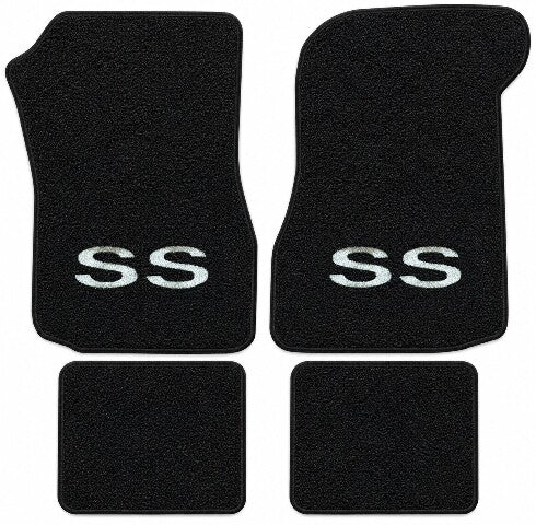 1973 Chevy Monte Carlo Loop Floor Mats with Embroidered Logo Choices - 4-Piece - product details image 23