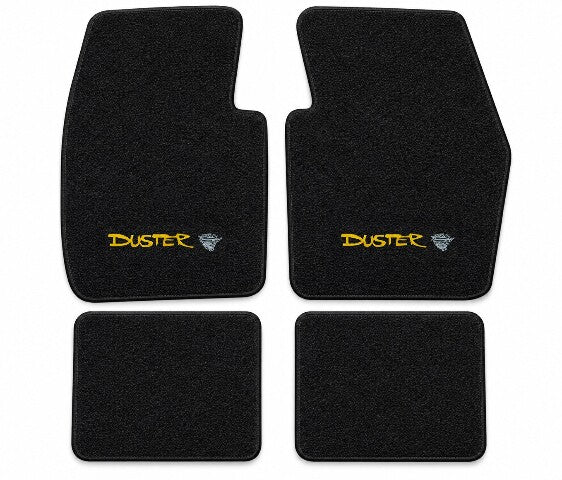 1974-1976 Plymouth Duster Cutpile Floor Mats with Embroidered Logo Choices - 4-Piece - product details image 4
