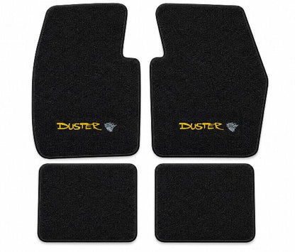 1974-1976 Plymouth Duster Cutpile Floor Mats with Embroidered Logo Choices - 4-Piece - product details image 4