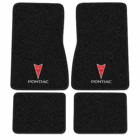 1974-1977 Pontiac Ventura Cutpile Floor Mats with Embroidered Logo Choices - 4-Piece - product details image 2