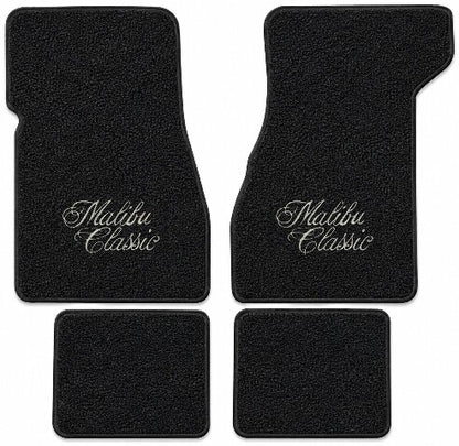1973 Chevy Chevelle Malibu Loop Floor Mats with Embroidered Logo Choices - 4-Piece - product details image 4