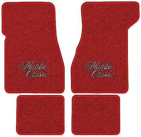1973 Chevy Chevelle Malibu Loop Floor Mats with Embroidered Logo Choices - 4-Piece - product image