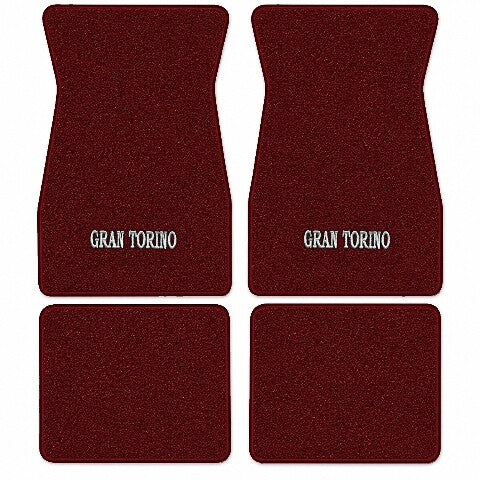 1974-1976 Ford Gran Torino Cutpile Floor Mats with Embroidered Logo Choices - 4-Piece - product image
