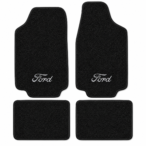 1971-1973 Ford Pinto Loop Floor Mats with Embroidered Logo Choices - 4-Piece - product details image 2