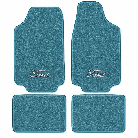 1971-1973 Ford Pinto Loop Floor Mats with Embroidered Logo Choices - 4-Piece - product image