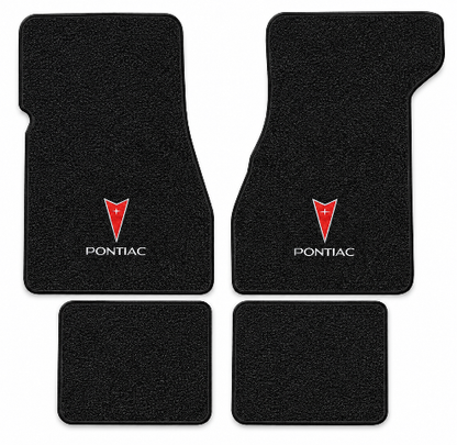 1973 Pontiac Grand Prix Loop Floor Mats with Embroidered Logo Choices - 4-Piece - product details image 2
