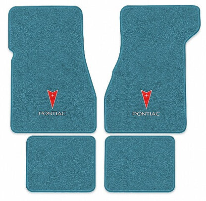 1973 Pontiac Grand Prix Loop Floor Mats with Embroidered Logo Choices - 4-Piece - product image